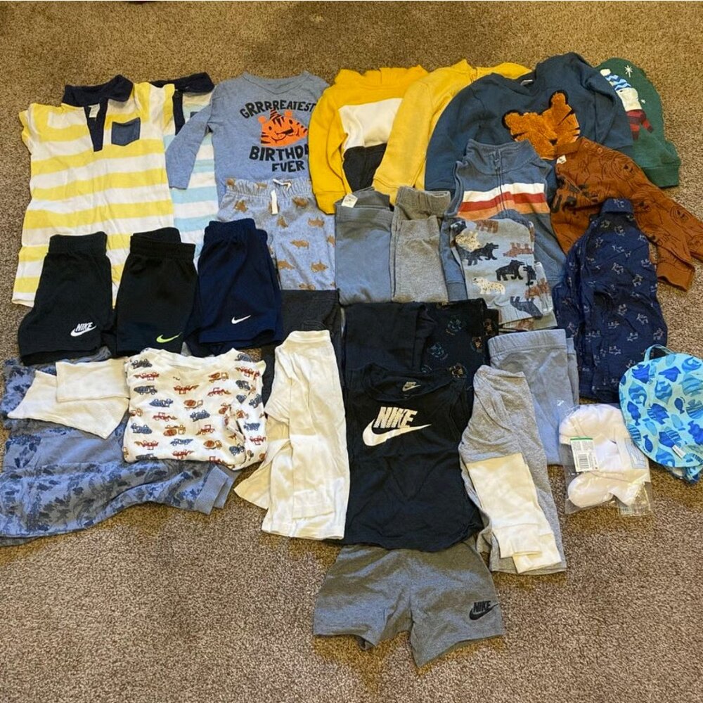 Baby Boy 18-24 Month Spring and Summer Clothes Bundle – 30 Pieces